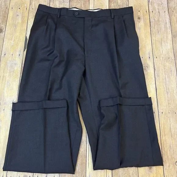 Hart Schaffner Marx Suit Charcoal Gray 46R 38W 30I - Picture 13 of 14